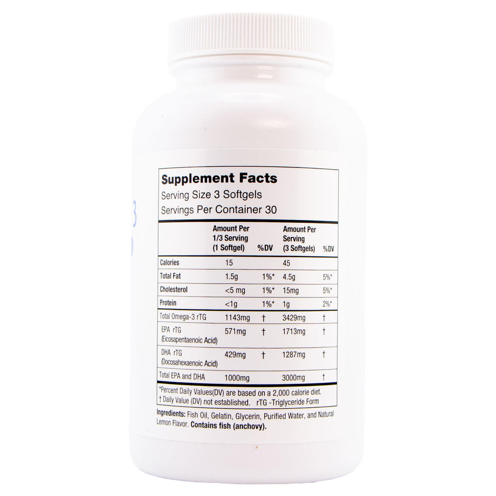 Oasis TEARS OMEGA softgels en mano para ver tamaño y facilidad