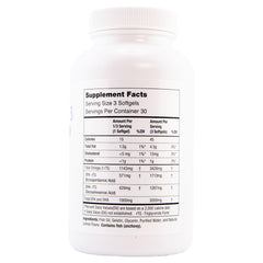 Oasis TEARS OMEGA softgels en mano para ver tamaño y facilidad