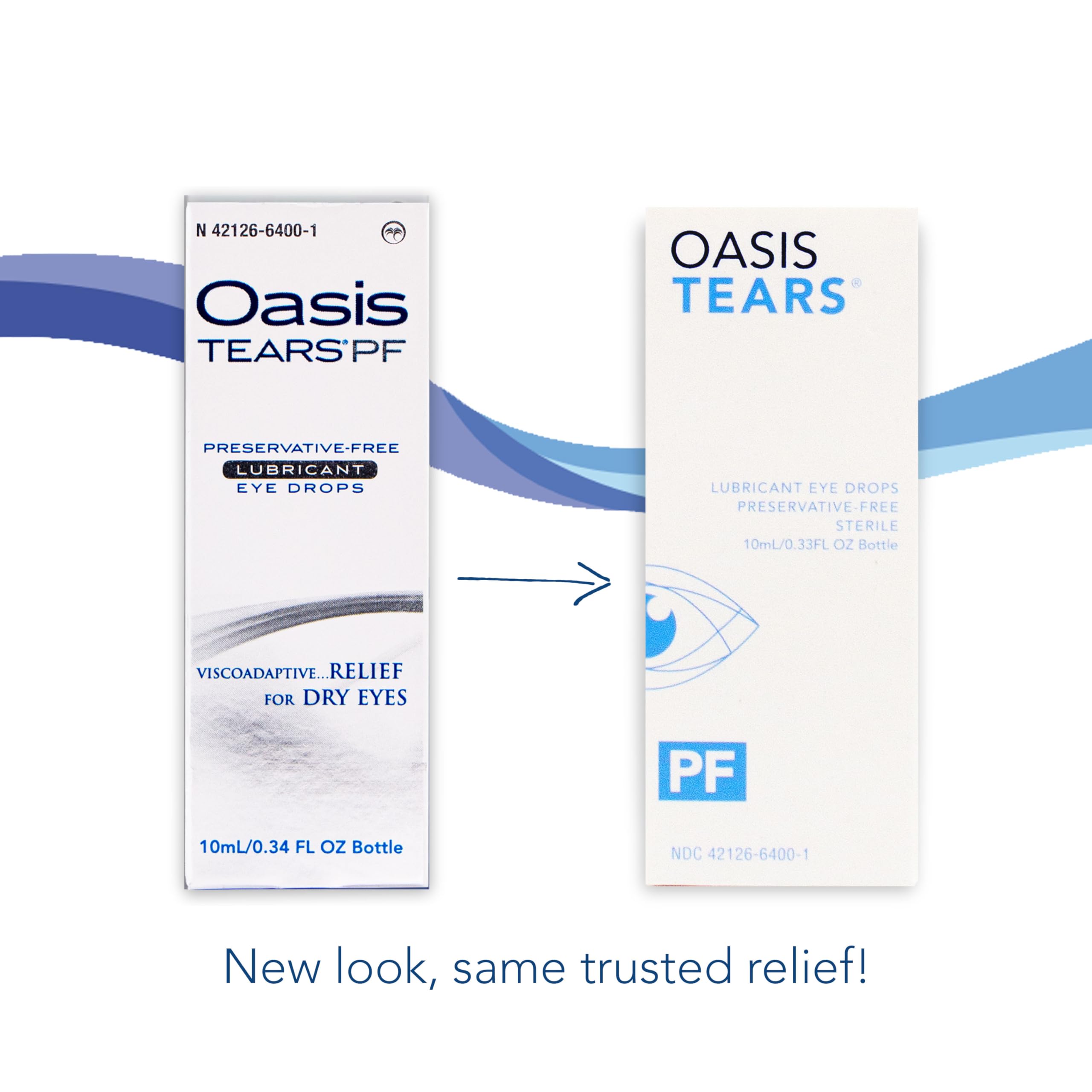 Oasis TEARS PF uso en escritorio con lentes y pantalla, mejora confort visual