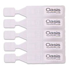 OASIS TEARS gota despejada que ilustra hidratación instantánea