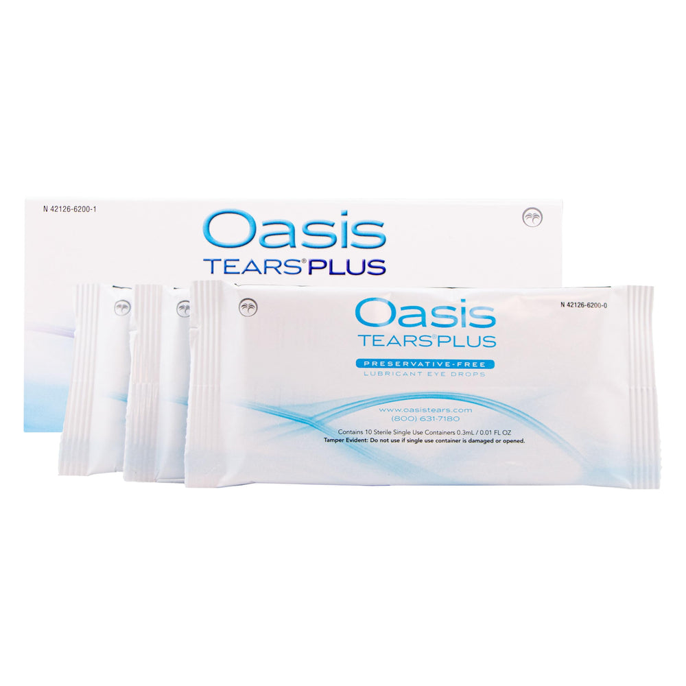OASIS TEARS vial detalle estéril listo para usar con confianza