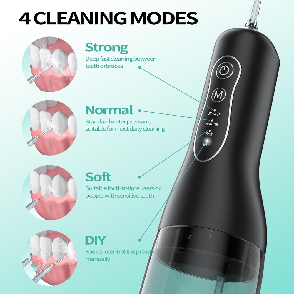 OasiSmile L5 cinco boquillas intercambiables para limpieza interdental, lengua y ortodoncia