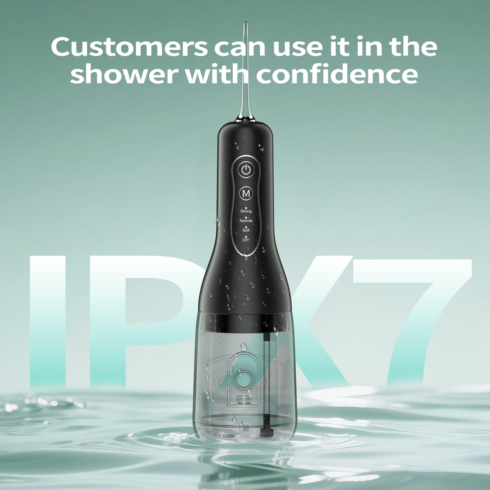 OasiSmile L5 en baño resistente IPX7 seguro para uso en la ducha y fácil mantenimiento