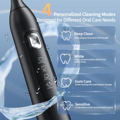 OasiSmile en uso bajo la ducha demostrando su beneficio impermeable