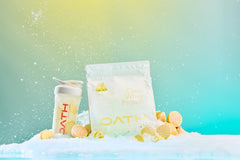 OATH NUTRITION cucharada mostrando porción de proteína, control de raciones sencillo