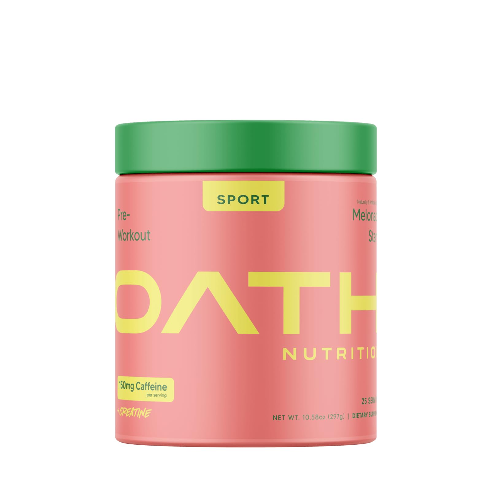 Oath Nutrition frasco frontal Melonade Stand mostrando etiqueta y beneficios