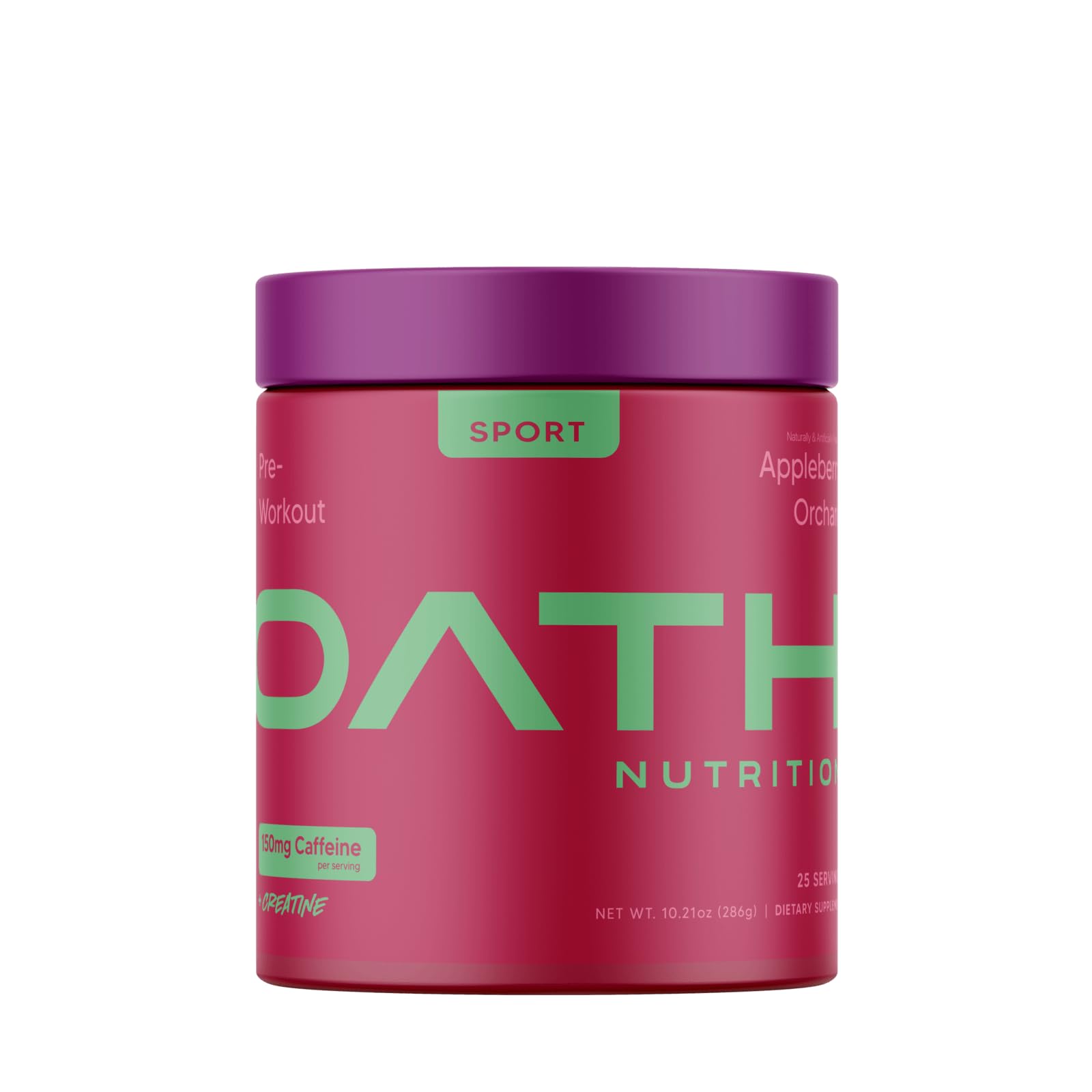 Oath Nutrition envase frontal Appleberry Orchard mostrando etiqueta y beneficios
