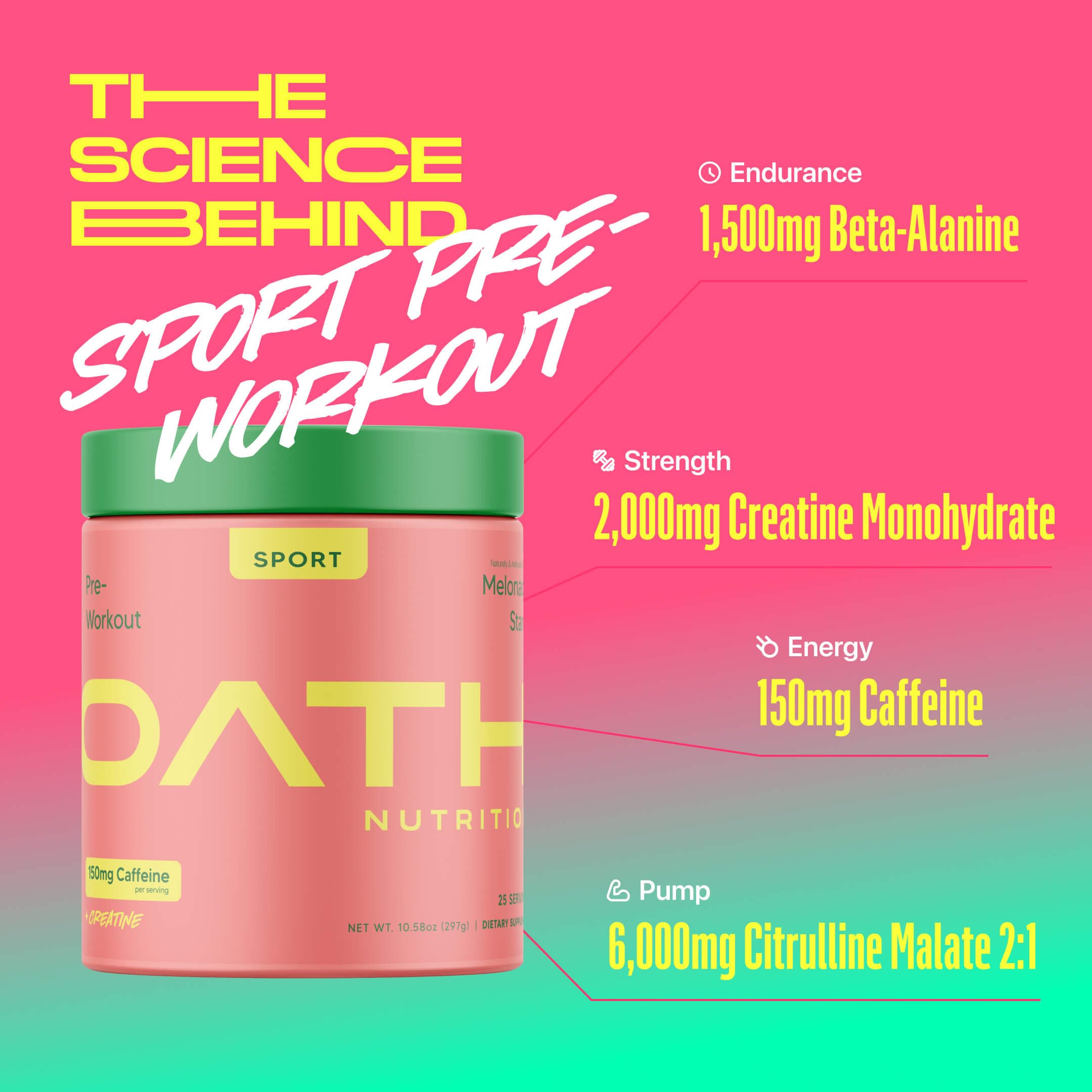 Oath Nutrition polvo textura en cuchara enfocando disolución rápida y pureza