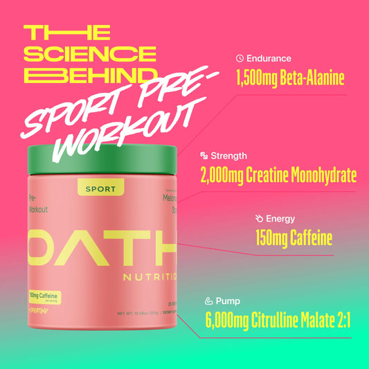 Oath Nutrition polvo textura en cuchara enfocando disolución rápida y pureza