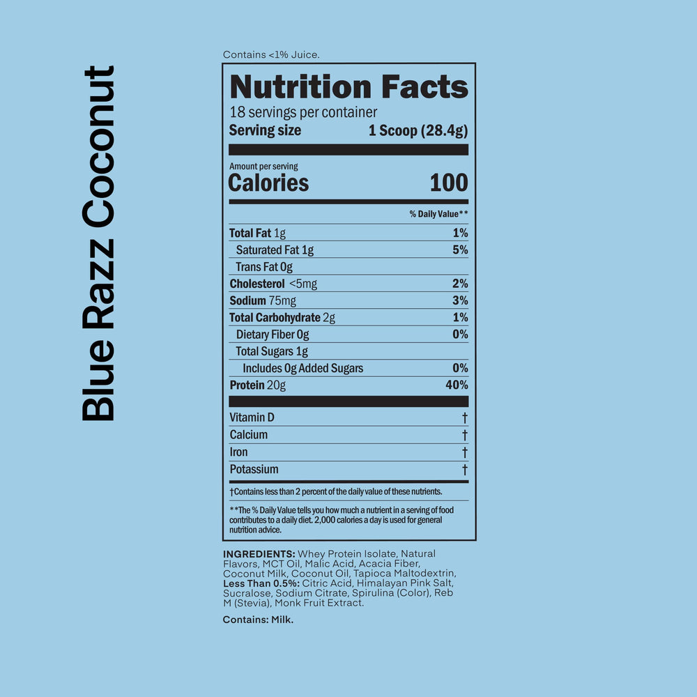 Oath Nutrition textura del polvo clara para mezcla fácil y rápida