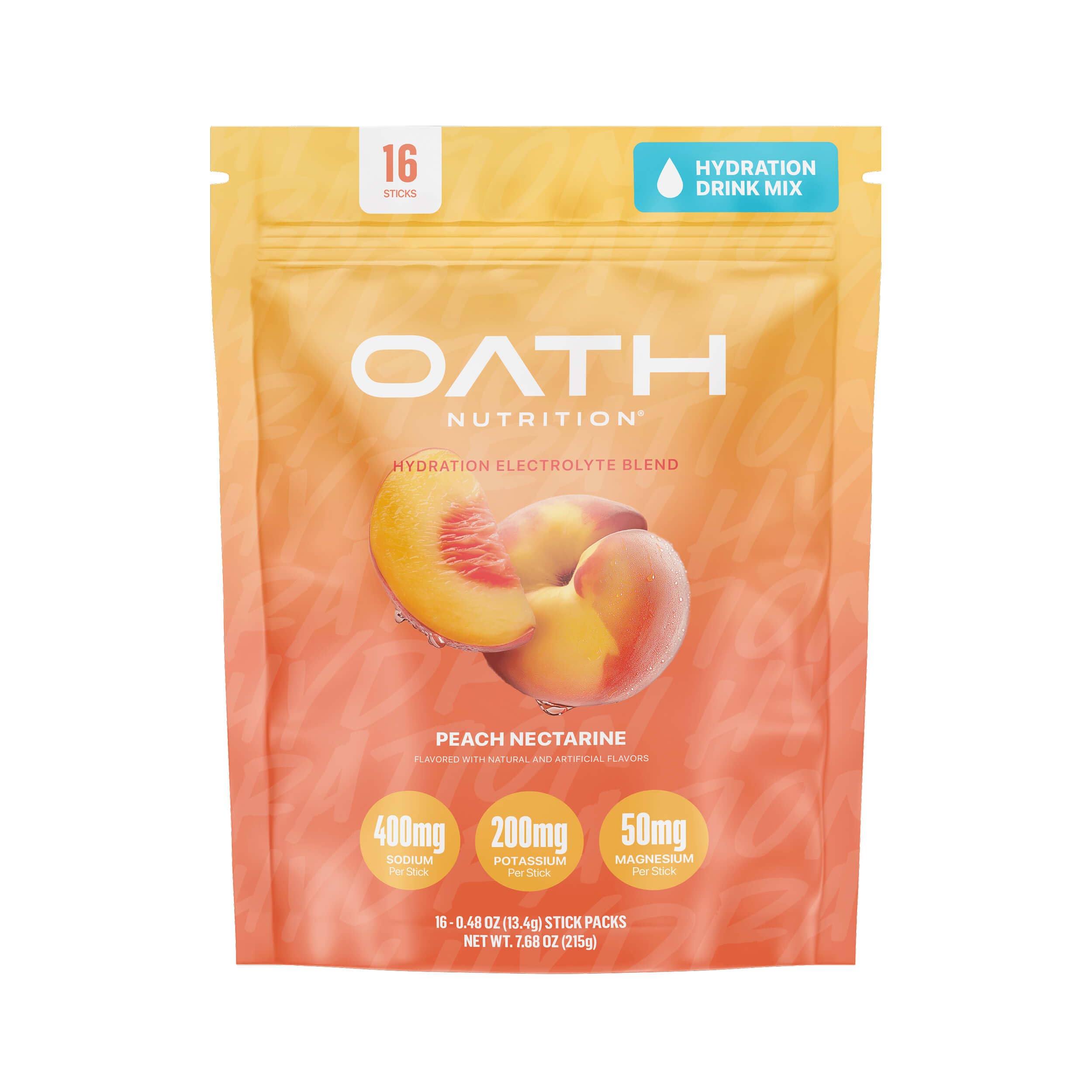 Oath Nutrition sobre frontal mostrando diseño y beneficio hidratación rápida