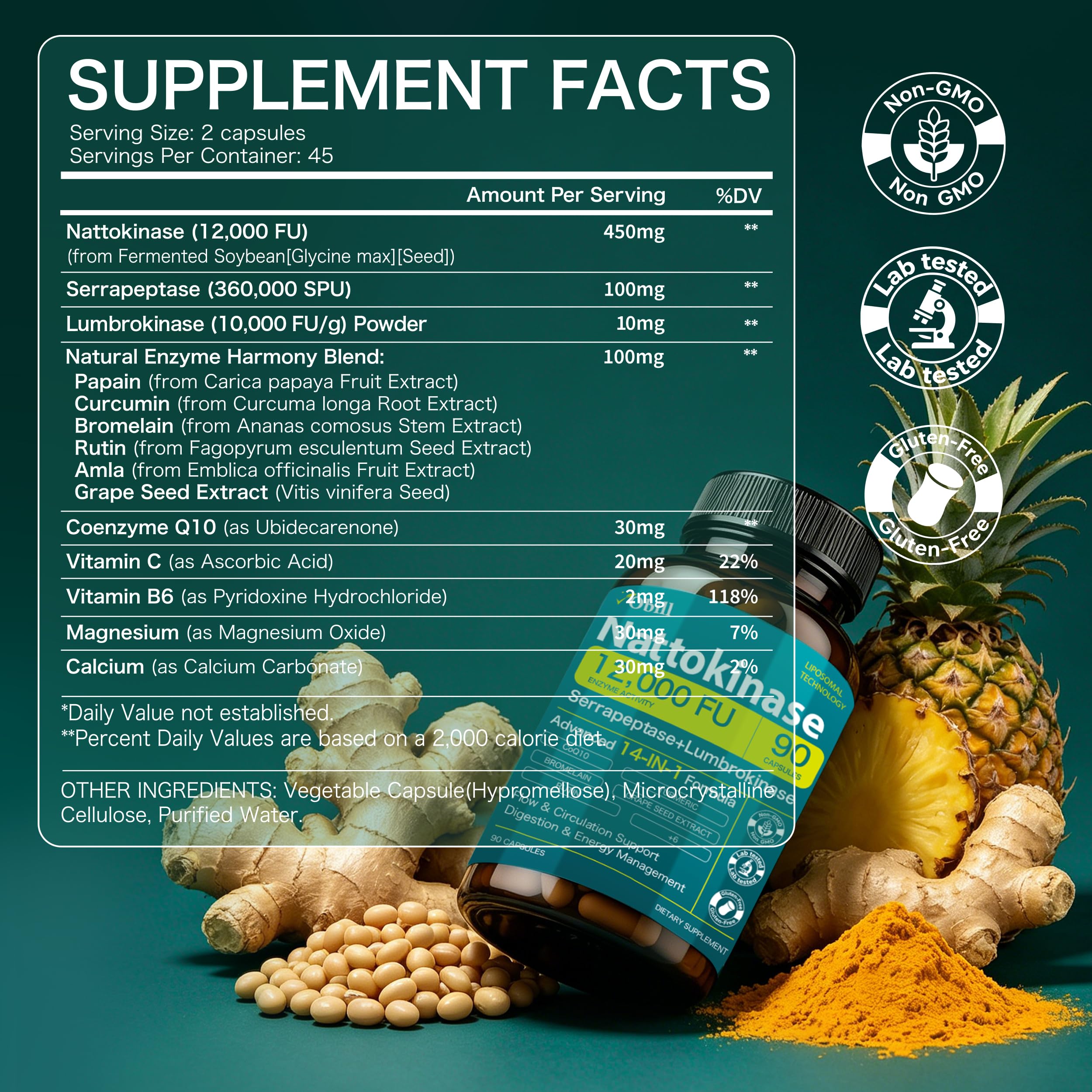 Obill NuTrance etiqueta nutricional clara y detalles de ingredientes