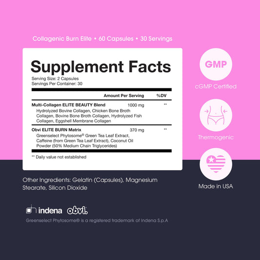 Obvi Burn Elite: cápsulas en mano, fácil dosificación diaria