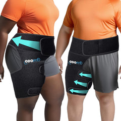ODOFIT faja de cadera frontal mostrando cobertura y soporte