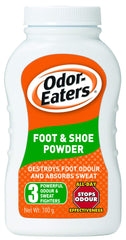 Odor-Eaters frasco frontal mostrando 100 g y control de olor