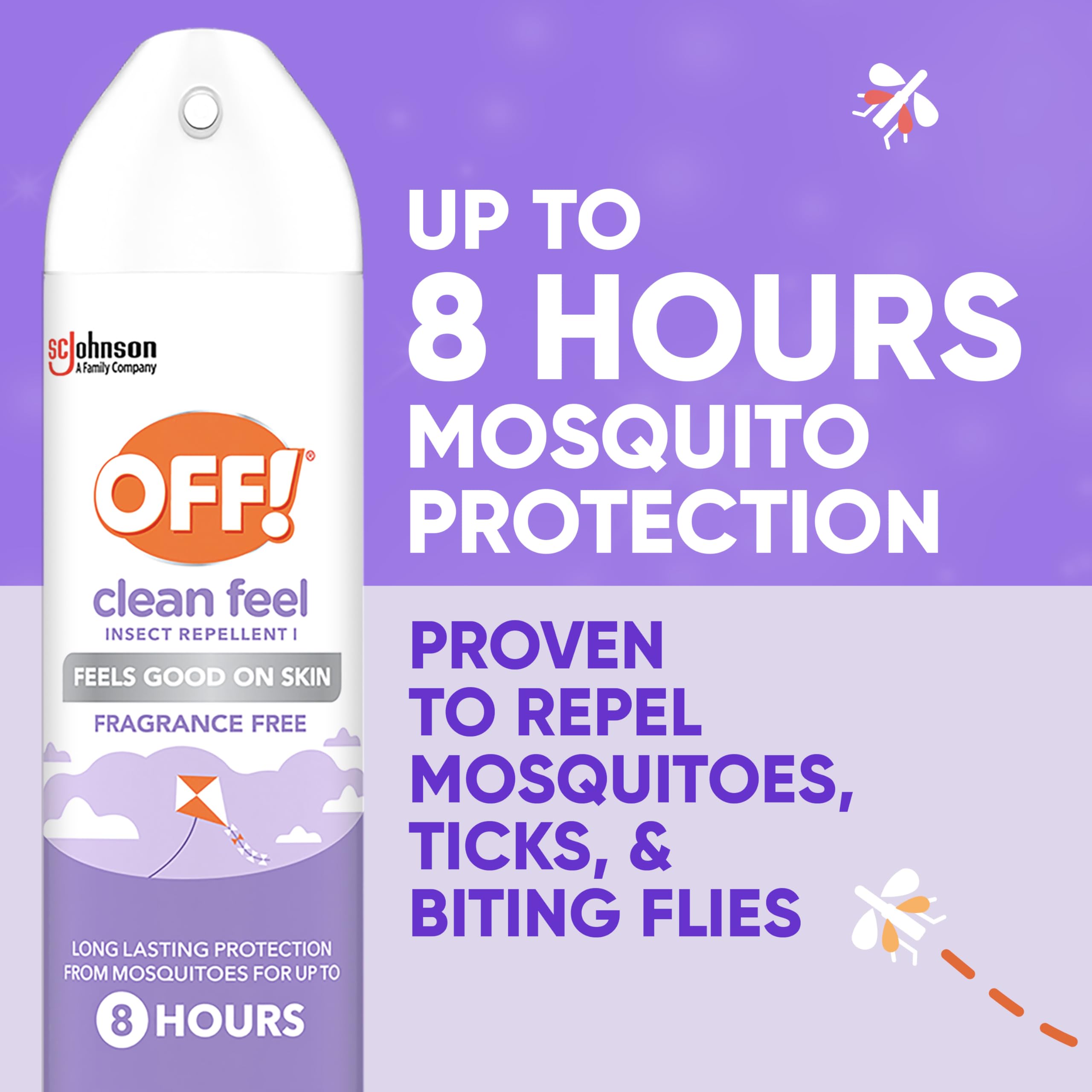 OFF! Clean Feel detalle de la etiqueta que muestra 20% picaridina y sin fragancia