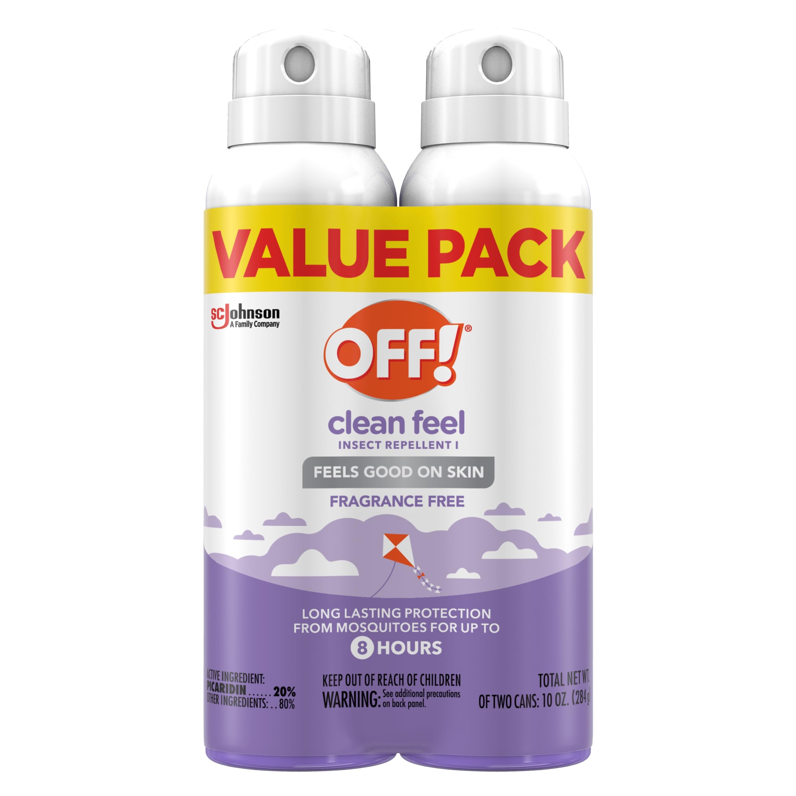 OFF! Clean Feel guardado en bolso o mochila para llevar en viajes cortos