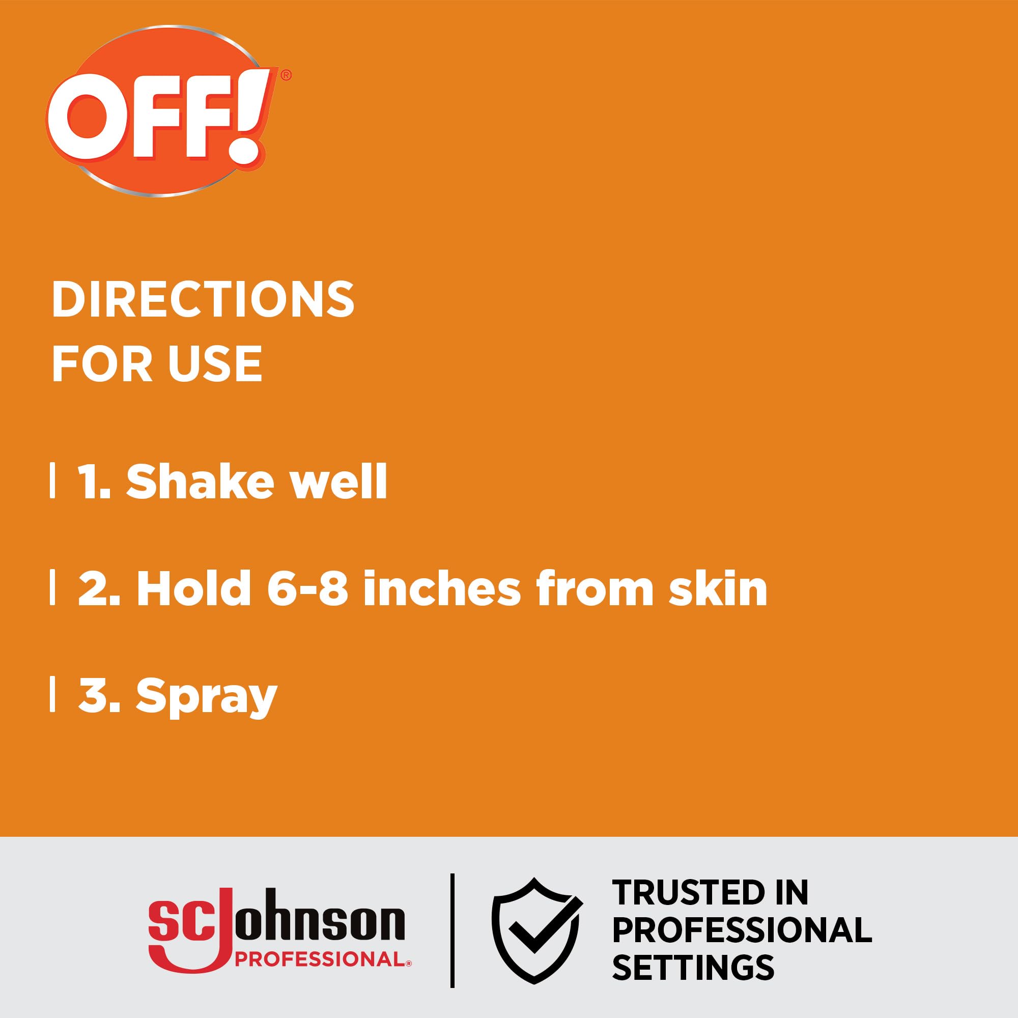 SC Johnson Professional off aplicado en exterior para protección durante actividades