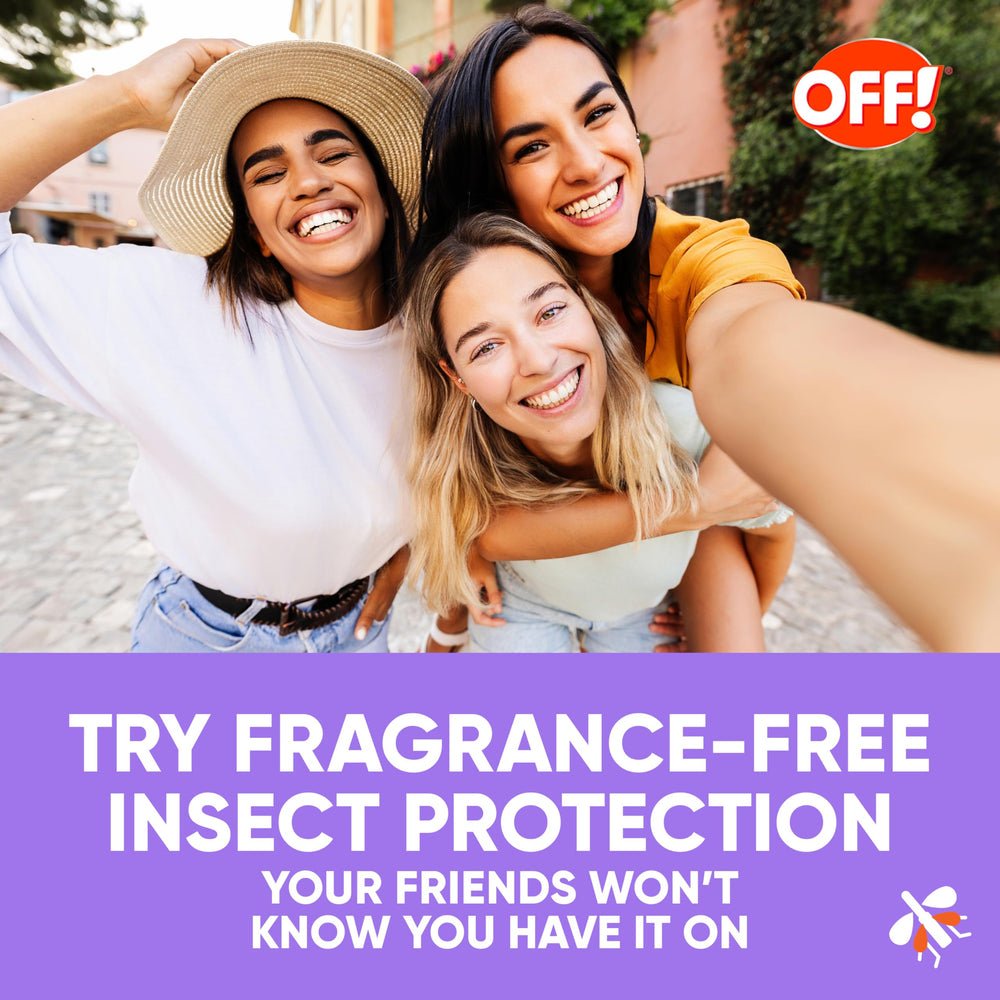OFF! etiqueta con ingredientes destacando 20% picaridin como beneficio activo