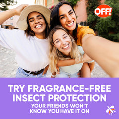 OFF! etiqueta con ingredientes destacando 20% picaridin como beneficio activo