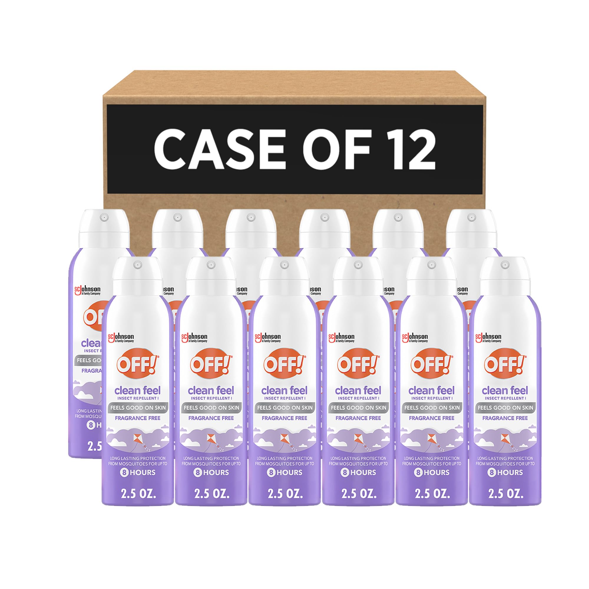 SC Johnson Professional off aerosol frontal muestra tamaño y beneficio portátil