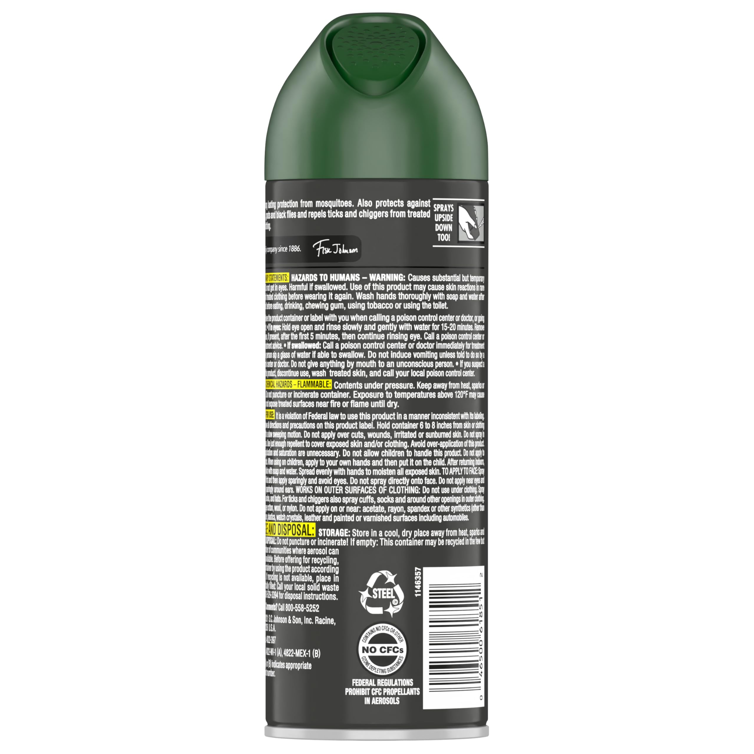 OFF! Deep Woods spray en acción nube fina para cobertura uniforme