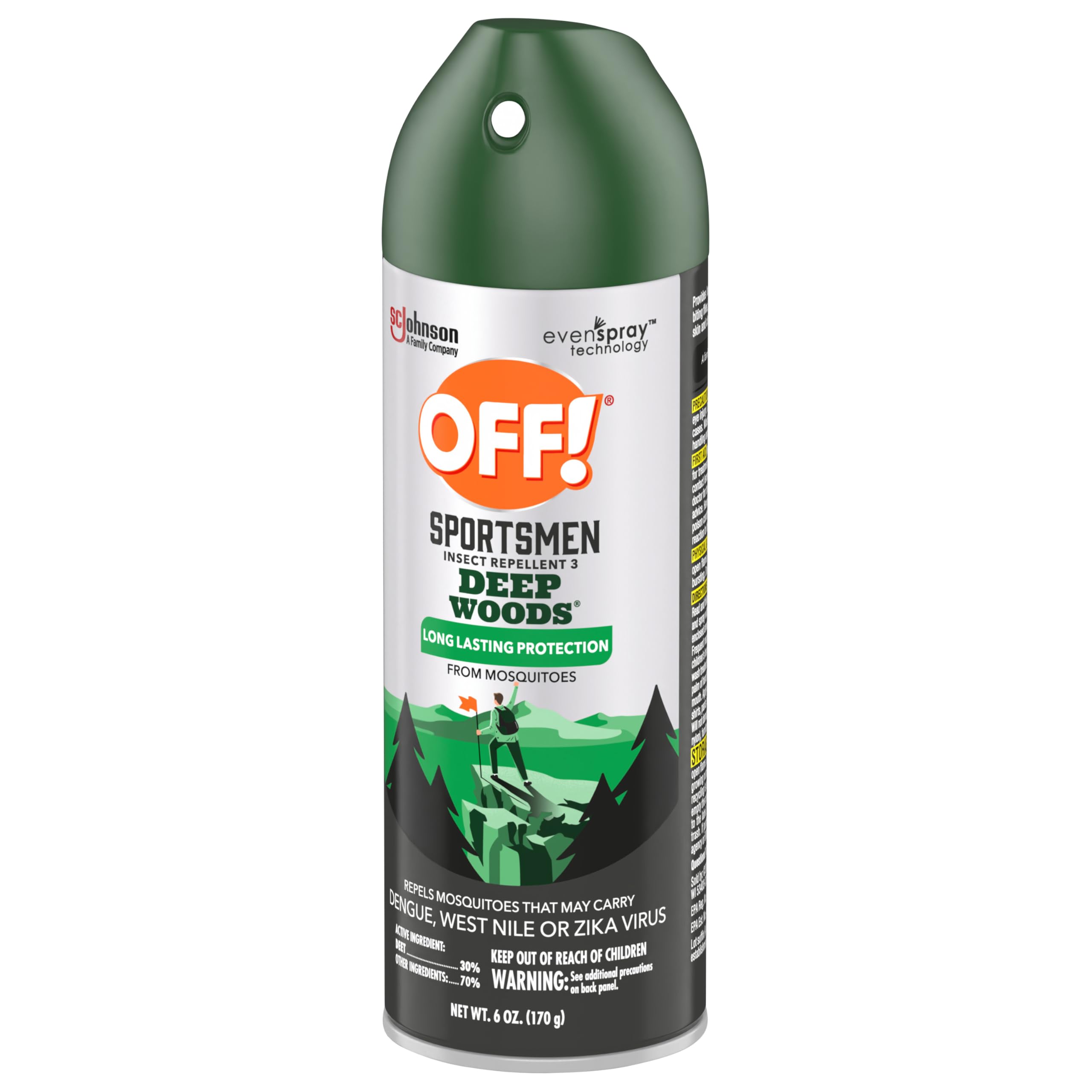 OFF! Deep Woods aplicación con manos para uso seguro y cómodo