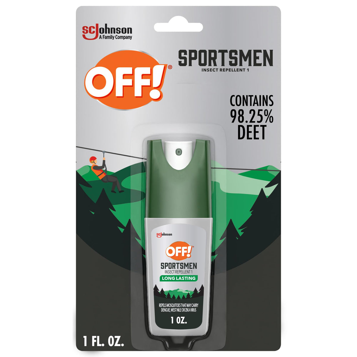 OFF! envase frontal 1 oz mostrando diseño y portabilidad