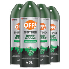 OFF! Deep Woods pack de 4 latas vista frontal, protección confiable