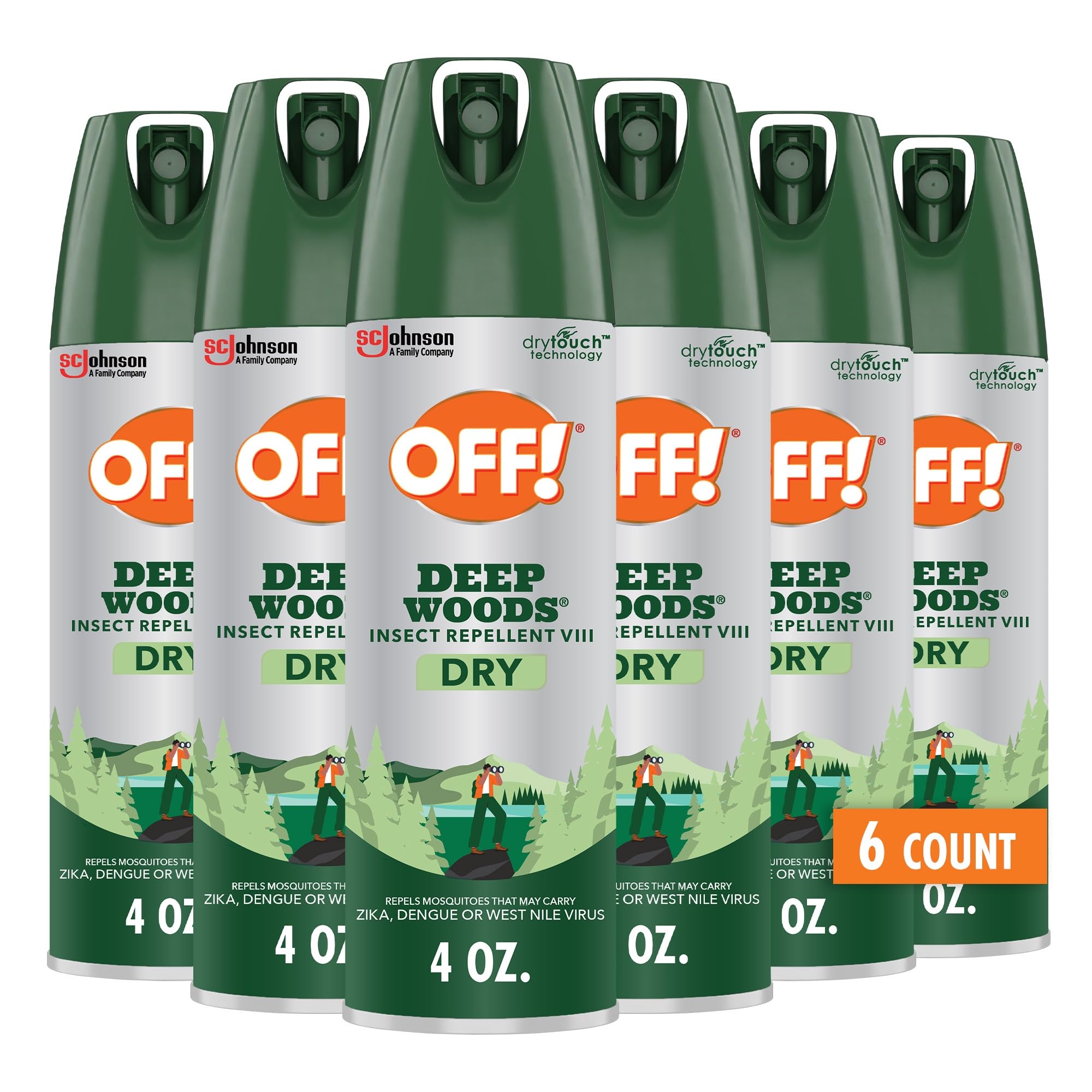 OFF! Deep Woods frontal mostrando bote y beneficio protección duradera