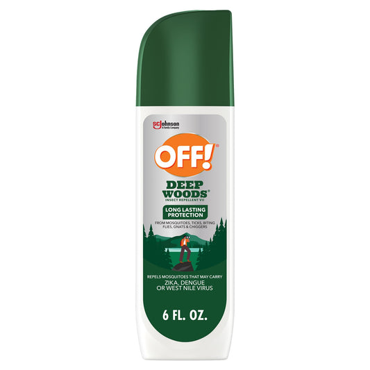 OFF! Deep Woods imagen frontal mostrando el envase y beneficio de protección