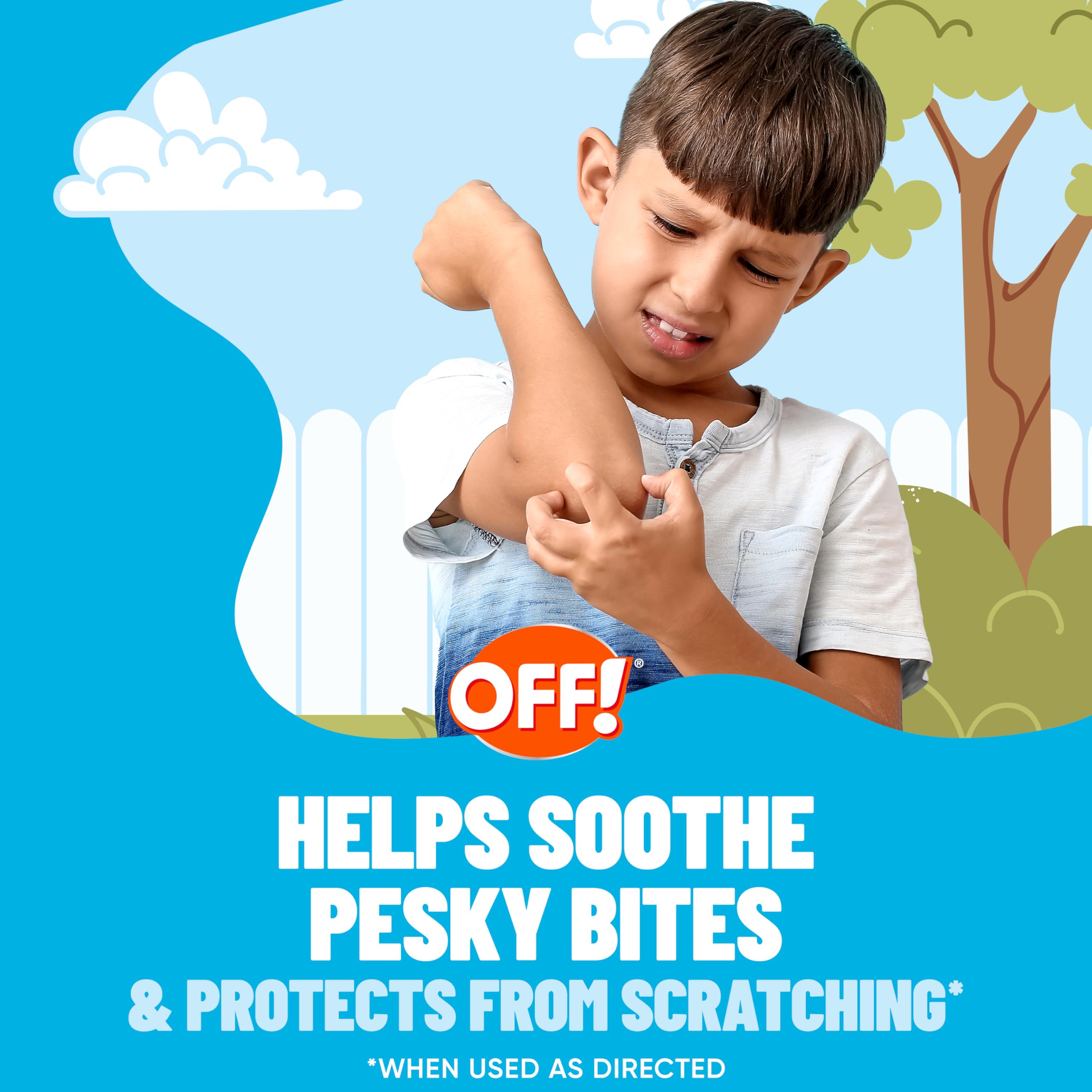 OFF! primer plano de la textura hidrocoloide, confort y absorción