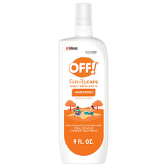 OFF! envase frontal 9 oz mostrando etiqueta clara y tamaño