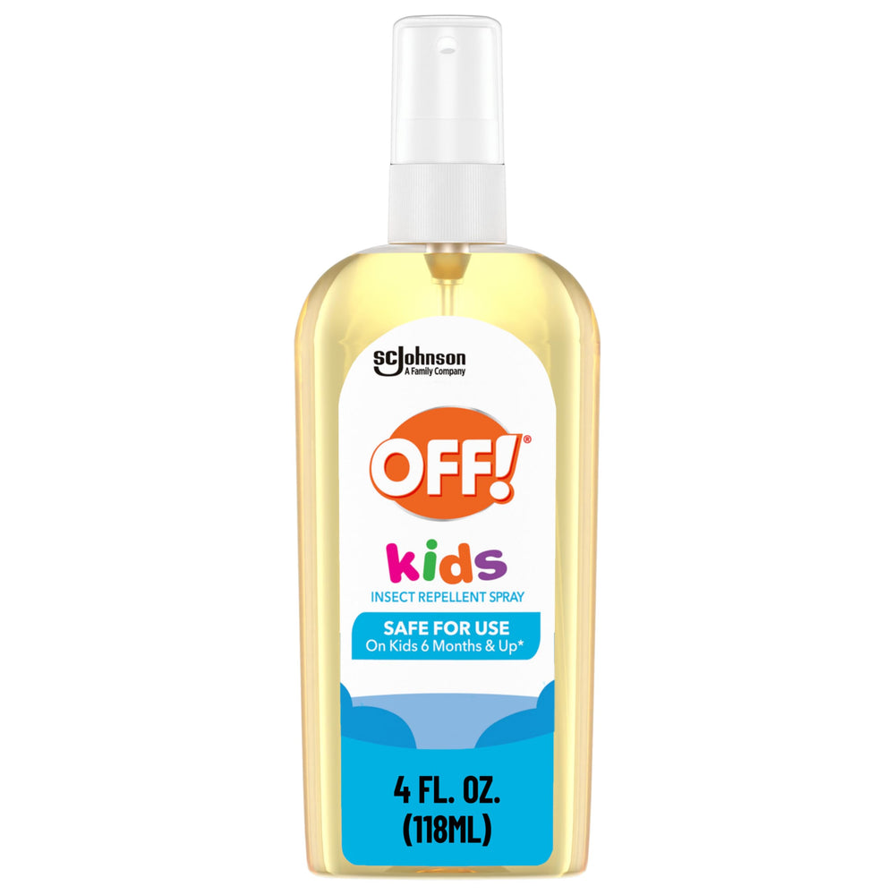 OFF! envase frontal 4 oz mostrando etiqueta clara y protección para niños