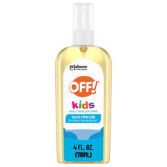 OFF! envase frontal 4 oz mostrando etiqueta clara y protección para niños