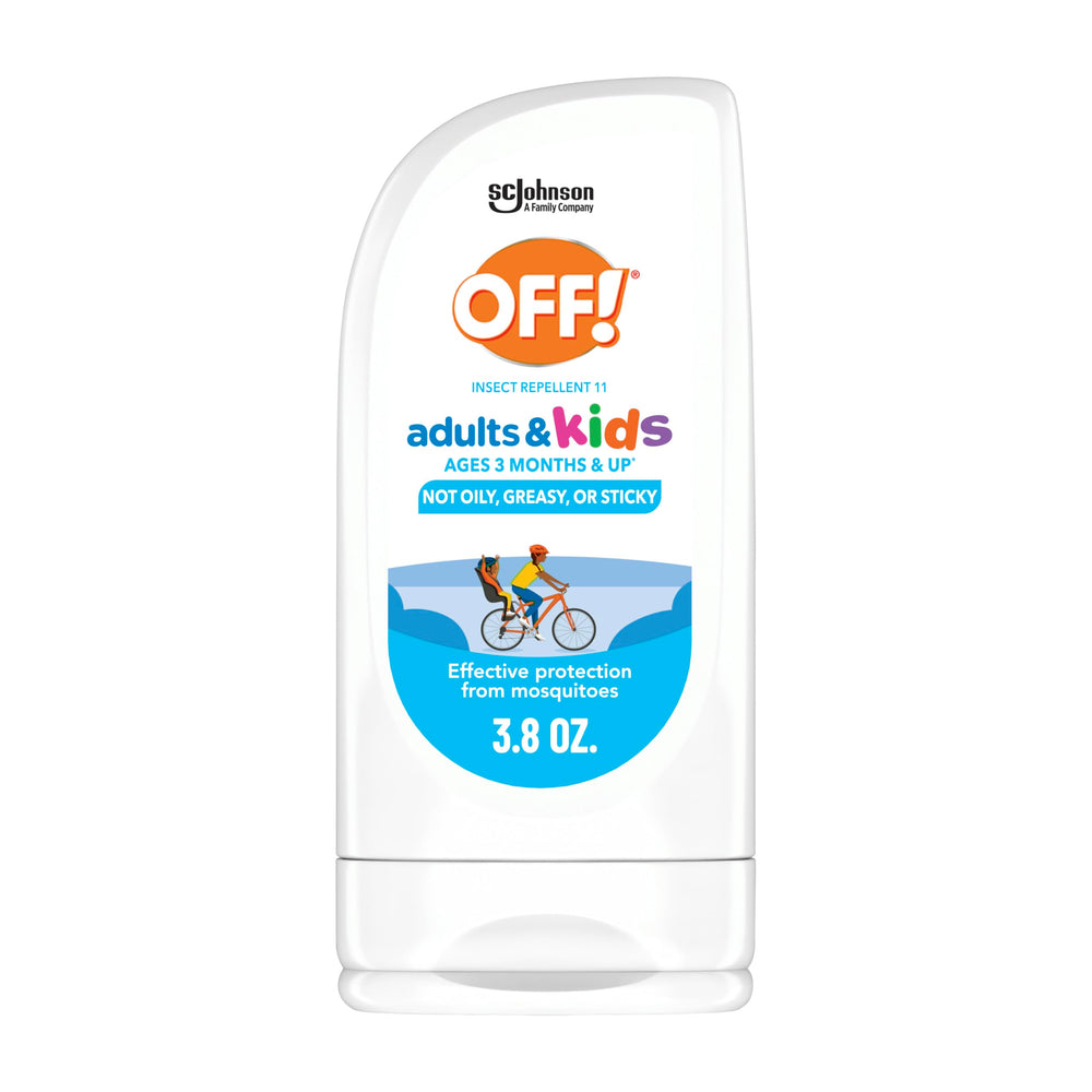 OFF! envase frontal mostrando la loción y beneficios familiares