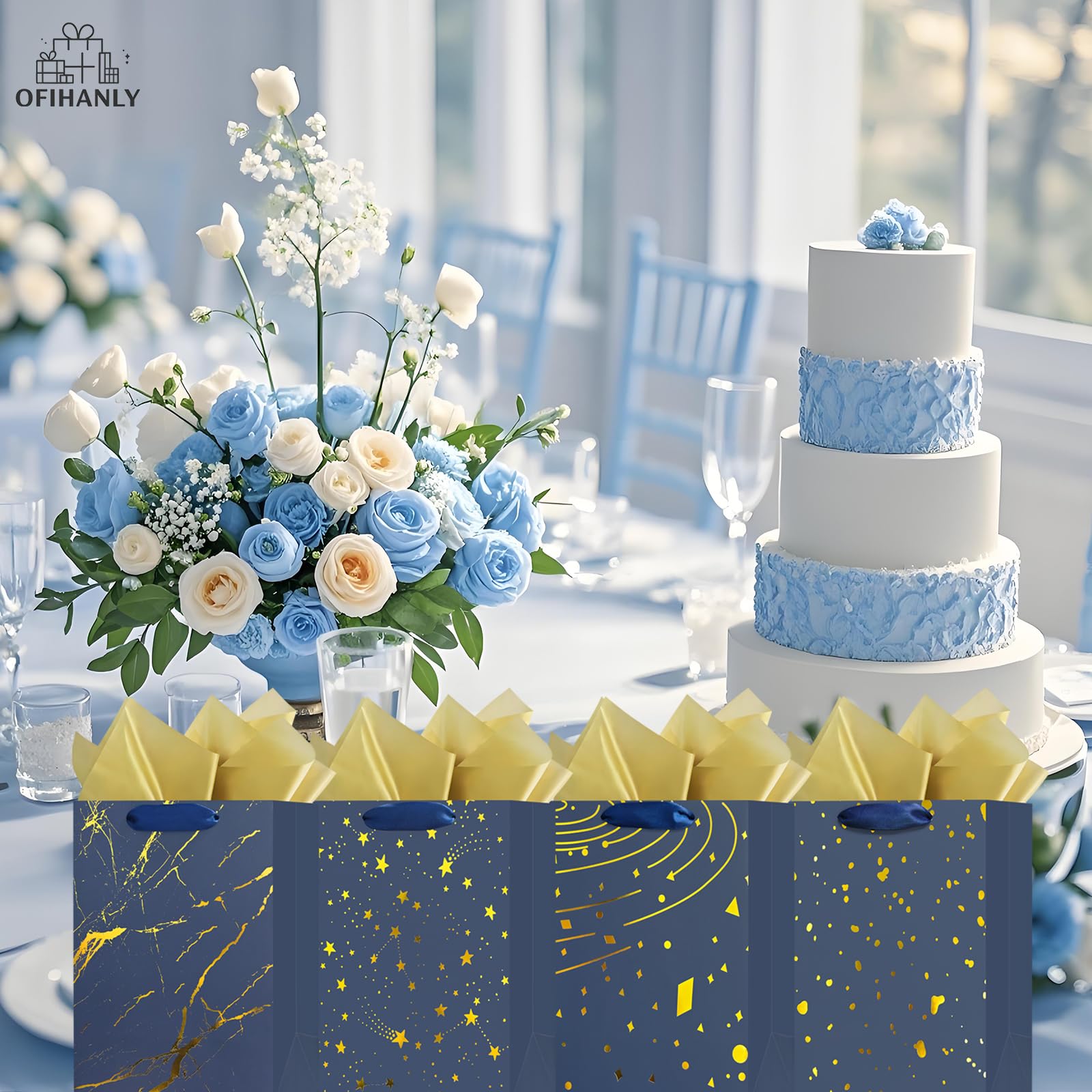 OFIHANLY ambiente de fiesta con varias bolsas, ideal para eventos y celebraciones