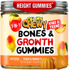OH MY CHEWY envase frontal mostrando 60 gomitas y beneficios claros
