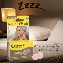 OHROPAX persona durmiendo con tapones para sueño más tranquilo