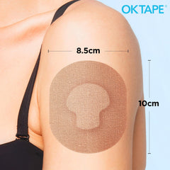 OK TAPE detalle del borde elástico que reduce levantamientos del parche