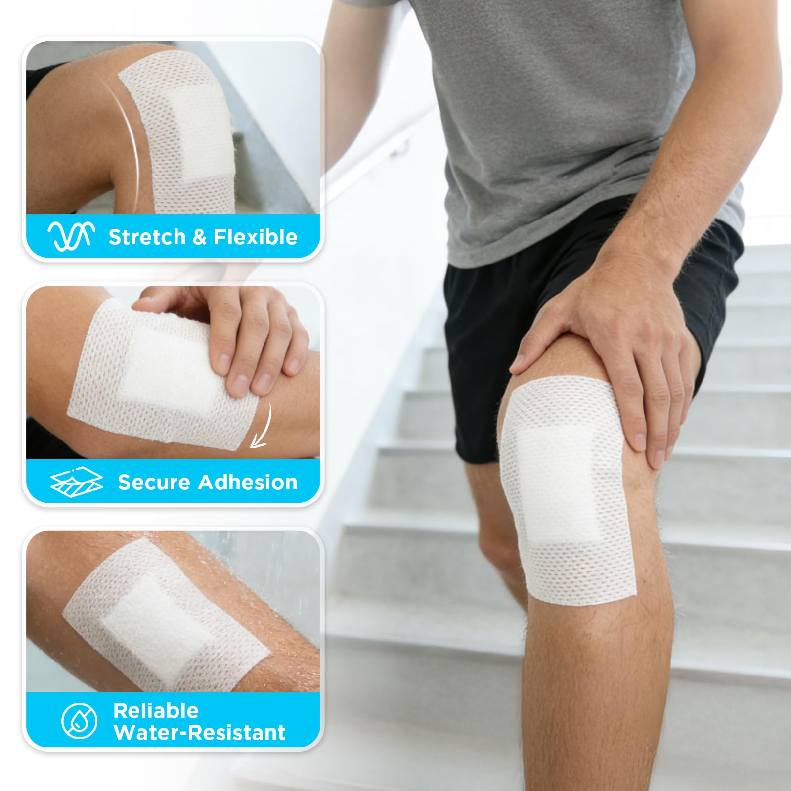 OK TAPE rollo junto a mano para visualizar tamaño y facilidad de uso