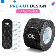 OK TAPE venda junto a un pie para mostrar tamaño y cobertura precisa