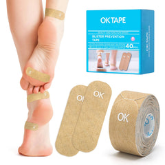 OK TAPE embalaje frontal mostrando 40 tiras y beneficios para prevención