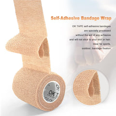OK TAPE venda aplicada en muñeca con soporte cómodo y movimiento