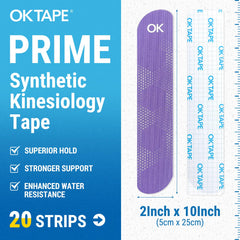 OK TAPE aplicación en rodilla ofreciendo estabilidad sin limitar movimiento