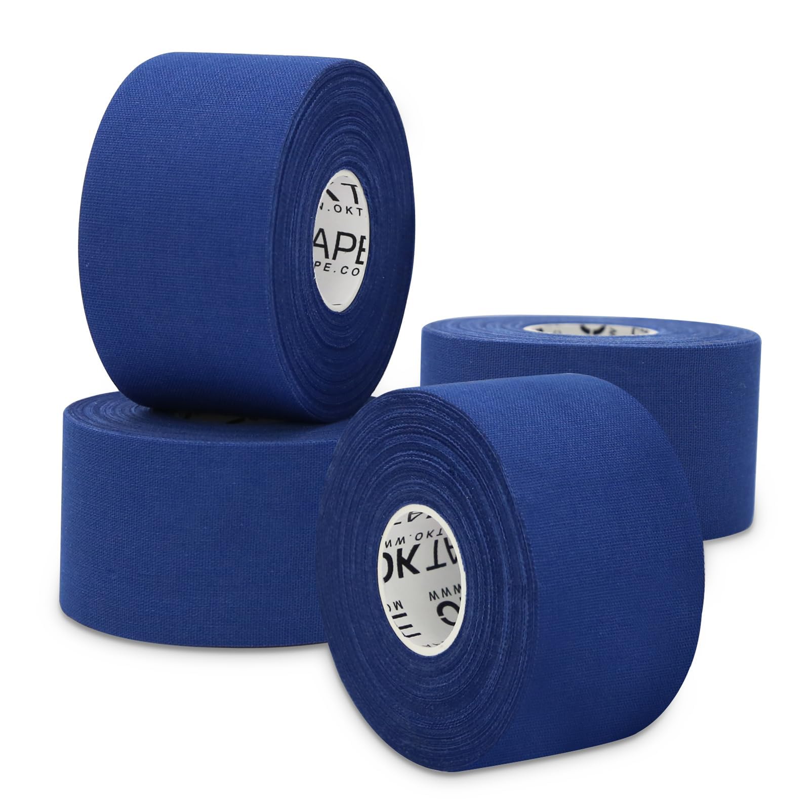 OK TAPE envase frontal mostrando los 4 rollos y beneficios de soporte