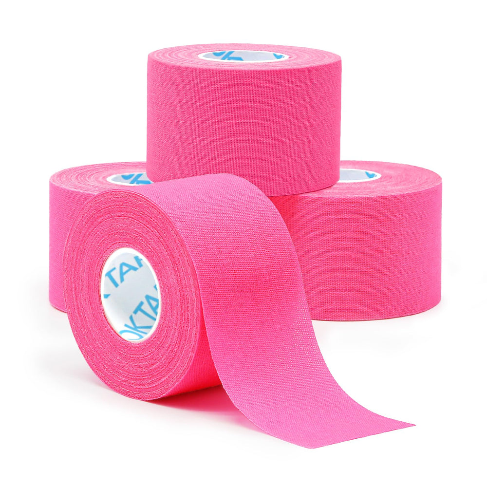 OK TAPE empaque frontal rosa mostrando 4 rollos y beneficios duraderos