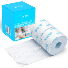 OK TAPE empaque frontal mostrando dos rollos y beneficios para almacenamiento