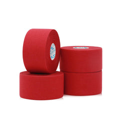 OK TAPE paquete frontal rojo muestra cuatro rollos y cantidad, resistencia