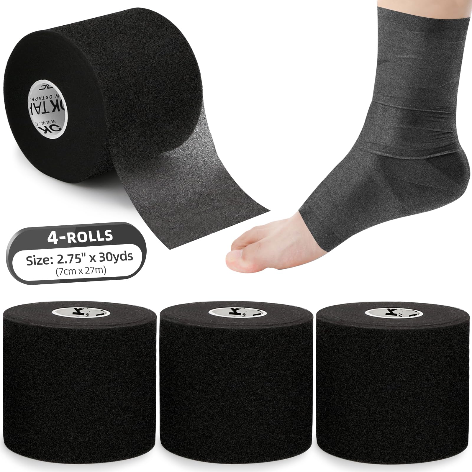 OK TAPE paquete frontal 4 rollos, protección continua para la piel